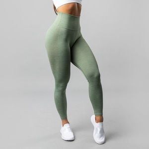 Alphalete halo leggings- sage green